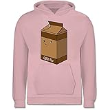 Kinder Karneval und Fasching Kostüme - Partnerkostüm Schokoladenmilch - 152 (12/13 Jahre) - Hellrosa - Kinderkarneval - JH001K JH001J Just Hoods Kids Hoodie - Kinder H