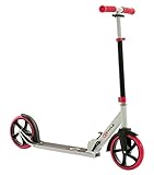 2 Cycle Kinderroller mit extra großen Reifen ab 5 Jahre - 20 Zoll - Kickroller - Tretroller Kinder - Weiß