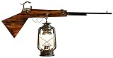 Wandleuchte Beleuchtung Industrieller Wandleuchte, Gewehr Wandleuchte Schmiedeeisen Gangkorridor Kreative Persönlichkeit Retro Horse Lampenglas Lampenschirme E27 Basis, 220V, rot Sweep