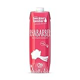 beckers bester Rhabarber - 6er Pack - Rhabarbernektar - mit Direktsaft - Co2-neutral hergestellt - Vegan - Ohne Konservierungsmittel - Ohne Gentechnik - Laktosefrei - (6 x 1000 ml)