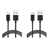 Verlängerung 2 Pack USB C- Kabel USB-Typ- C an USB-A-Ladegerät- Kabel 3A Fast- Ladegerät kompatibel mit S21 / S21+, S20/ S20+, S10, Anmerkung 20 10 Verlängerungskab