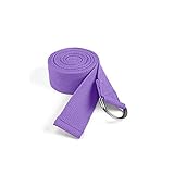 HuaShslt Yoga Stretch Strap D-Ring Schnalle Gürtel Gym Fitnessgeräte Frauen Geformte Gewichtsverlust Werkzeuge Durable Baumwolle Übungsgürtel Seil Yoga Strap Yoga-Gürtel (Color : Purple)