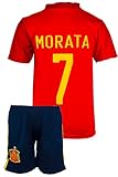 StoneMale 2021 Spanien Heim Álvaro Morata #7 Kinder Trikot Europäische Nationalmannschaften (140, 6-7 Jahre)