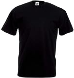Fruit of the Loom Valueweight T-Shirt Schwarz M