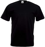 Fruit of the Loom Valueweight T-Shirt Schwarz M