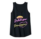 Damen Schlager Prinzessin Musik Schlagerparty Volksmusik Lustiges Tank Top