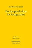 Der Europäische Pass für Bankg