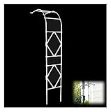 JINQIANSHANGMAO Wetterdicht Gartenbogen aus einem strapazierfähigen Stahlrahmen, Wandmontierter Rosenbogen Ornament Arbor Pergola Outdoor Decoration Gartenbogen Gartenbögen Metall stark M