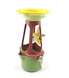 Vikingtoys Ecoline 20-81252 Sandmühle Wassermühle Sandeimer Sieb Sandspielzeug Strandspielzeug 3-TLG Sandkasten-Spielzeug Sand-Wasserspiel Bio-basierter Kunststoff - 34x20 cm - Kinder ab 1 J