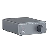 Fosi Audio-TDA7498E 2 Kanal Stereo-Audioverstärker Receiver Mini-HiFi Klasse D Integrierter Verstärker für Hauslautsprecher 160W x 2 + 24V EU-N