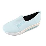 Eaylis Damen Freizeit Atmungsaktive Mesh Schuhe Outdoor Slope Heel Fitness Laufschuhe, Sneaker Atmungsaktiv Turnschuhe Leicht Laufschuhe Straßenlaufschuhe Sportschuhe F