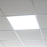 Lumare LED Panel Einlegeleuchte 40W Flach 620x620mm quadratisch 4800 Lumen inkl. Trafo, Deckenleuchte Systemdecke Odenwalddecke Odenwald-Leuchte, Bürolampe Rasterleuchte 4000K neutralweiß