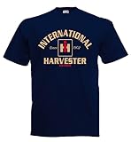 Bimaxx® T-Shirt | International Harvester Red Power IHC | Navyblau | Größe M