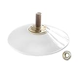 Durchmesser 8 cm Groß Hohe Transparenz Stark Lange M8 Schrauben Saugnapf, Gewindelänge 1,8 cm, Mit Kontermutter, 4 Stück