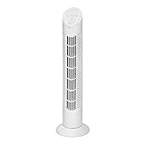 Clatronic T-VL 3546 Tower-Ventilator 75° Oszillierend, 3 Geschwindigkeitsstufen, 120 Minuten-Timer, weiß