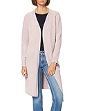 VERO MODA Damen Strickjacke Doffy knielanger Cardigan 10215434 Woodrose Melange XL