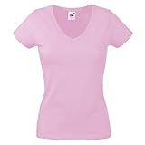 Fruit of the Loom Valueweight T Lady-Fit, Farbe:Rose, Größe:2XL