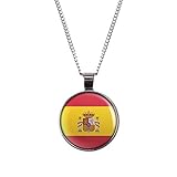 Mylery Hals-Kette mit Motiv Spanien Espana Flagge Silber 28