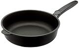 SKK 7236 Titan Durit Resist, Hohe Guss-Schmorpfanne ø 26cm antihaft-beschichtete Pfanne, keramisch verstärkt, mit festem Griff, hoher Rand, Backofen-fest, Made in Germany