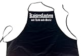 ShirtShop-Saar Kaiserslautern mit Leib und Seele; Städte Schürze (Latzschürze - Grillen, Kochen, Berufsbekleidung, Kochschürze), schw