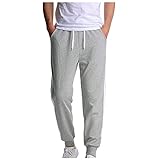 wuitopue Herren und Damen Kontrast Jogginghose Fitness Sporthose Freizeithosen Sale UK Plus Size, 2grau, 20