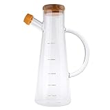 Seeyouagan Glas 500ml Olivenölglas Essigflasche Küchensauce Cruet Dispenser Tool，Kücheng