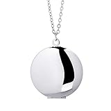 YL Damen Kette Medaillon Zum Öffnen für Bilder Personalized Foto Medaillon Anhänger Aufklappbar Halskette mit Bild Schmuck
