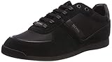 BOSS Herren Glaze Lowp Lowtop Sneakers aus Leder, Veloursleder und Material-Mix Größe 46