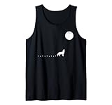 Wolf Mond Wolfsspur Vollmond Wolfspuren Tank Top