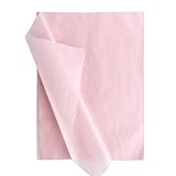 100 Blatt 50 x 35cm Seidenpapier für Geschenkpapier Geschenk Verpackung Pink Seidenpapier Einwickelpapier zum Basteln und zur Dekoration für Geburtstag Hochzeit W