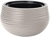 Blumentopf Blumenkübel mit Herausnehmbaren Einsatz Rund Wellen 3D Effekt G