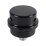Akozon Luftkompressor Schalldämpfer Filter Schalldämpfer Kompressor Ansaugluftfilter Ersatz Schwarzmetall Luftkompressor Ansaugfilter Schalldämpfer Gewinde 3/8'16MM