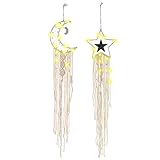AMICER Traumfänger Wandbehang Ornament Mond Dekor Traumfänger für Schlafzimmer Traumfänger Stern Traumfänger Mond Traumfäng