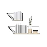 hongbanlemp Büroregal Einfaches Wand-hängendes Bücherregal Multifunktionsbücherregal/Collectibles/dekorative Einzelteile, sehr verwendbar for Wohnzimmer/Büro/Schlafzimmer Bücherschrank