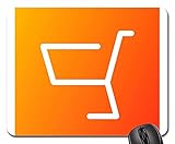 Mauspad Einkaufswagen Einkaufen Lebensmittel Supermarkt Online Gaming Mousepad Anti Rutsch Gummiunterseite Stabiler Gaming Mausmatte Anti-Ausfransen Mausunterlage Für Laptop/Pc, 25X30 C