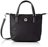 Tommy Hilfiger Poppy Women Small Tote Umhängetasche, schwarz, 34