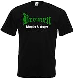 World of Shirt Herren T-Shirt Bremen kämpfen und Sieg