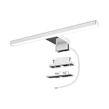 Azhien LED Spiegelleuchte 5W 400LM Badezimmer Spiegellampe, Neutralweiß 4000K LED Kabinettlicht Wandleuchte IP44 230V Bad Spiegelleuchte, Produktlänge :300