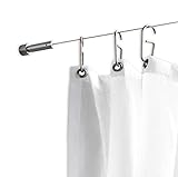 PHOS Edelstahl Design, SSA12Set5, Seilspanngarnitur, von Wand zu Wand, 5 Meter. Seilspannsystem, Gardinenseil, Gardinendraht Seilsystem Vorhang, Seilsysteme für Gardinen, Seilspannset, Vorhang