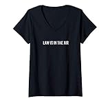 Damen Lustiges Jura Shirt Geschenk Juristen Spruch Kommilitone T-Shirt mit V
