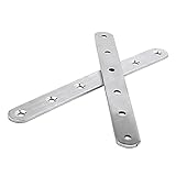 liuchenmaoyi Stahlbürste HOT 195mm x 20mm Gerade Reparatur Füge Behre Flache Plattenhalterungen 2 stücke Wiederherstellungswerkzeuge. (Color : Silver)