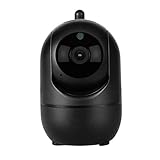 Gobutevphver Human Tracking WiFi-Kamera Cloud-Speicher Drahtlose IP-WiFi-Kamera 1080P Körperbewegung Drehbarer Auto-Tracking-Monitor Überwachung WiFi-Monitor - Schwarz E
