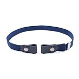 YUECI Schnallenfreier Elastischer Gürtel für Erwachsene/Kinder Unsichtbarer Schnallenfrei Dehnbarer Keine Klappe Taillen Einfache Wilde Fauler Gummiband Jeans H