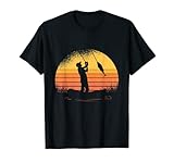 Herren Angler Sonnenuntergang Fischer Angel T-S