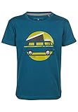 Elkline Kinder T-Shirt Lückenbüsser VW-Bulli Print 3041177, Farbe:Blue Coral, Größe:116-122