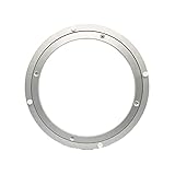 XWZS Aluminiumlegierung Drehteller Lagertisch Drehteller Schwere Drehplattform Für Restaurant Esstisch Kuchendekorationen TV Monitorständer 10 Zoll,Weiß