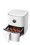 Xiaomi Mi Smart Air Fryer Heißluftfritteuse mit OLED Display & optionaler iOS/Android Mi Home App (1.500 W, 3,5 Liter, 40°-200°C, Timerfunktion, spülmaschinenfest, Google Assistant kompatibel), Weiß