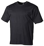 MFH US Army T-Shirt Pro Company Shirt Kurzarm Rundhals Herrenshirt Schwarz (180g/XL)