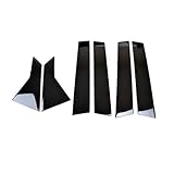 FPEH Autocollants De Voiture Pour H-onda Pour Berline Civic 2016 2017 2018 Pièces Extérieures Revêtement D'habillage De Fenêtre De Voiture 6 Pièces Autocollants De Décoration De Garniture D