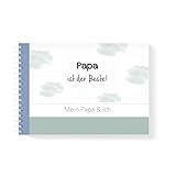 mintkind®'Mein Papa und ich' Buch zum Ausfüllen I Geschenk-Idee für den Papa I Erinnerungsbuch als Geschenk für den Vater zum Vatertag, zum Geburtstag oder zu W